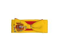 HJFCZH Diadema con lazo para bebé con estampado de bandera española, mezcla de nailon suave y agradable al tacto para sesiones de fotos de recién nacidos y regalos de baby shower