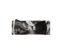HJFCZH Diadema de lazo para bebé con estampado en blanco y negro, mezcla de nailon suave y agradable al tacto para sesiones de fotos de recién nacidos y regalos de baby shower