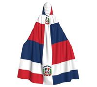 HJFCZH Dominican Republic Prints - Capa grande con capucha para adultos, con pajarita, sin cremallera