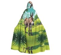 HJFCZH Donkey On Green Meadow - Capa con capucha para adultos que garantiza un cuidado fácil y un uso duradero