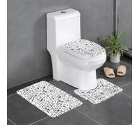 HJFCZH Elegante juego de 3 alfombras de baño con estampado de multitud de pingüinos de 24 x 16 pulgadas, tapetes de felpa ultra suaves para una comodidad similar al spa y fácil limpieza
