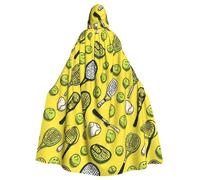 HJFCZH Fun Tennis Printing Halloween - Capa con capucha para adultos es una capa súper grande, cómoda y duradera