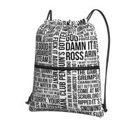 HJFCZH Game Quotes Prints - Mochila con cremallera y cordón, resistente al agua y duradera, para viajes, deportes y artículos esenciales para el día a día