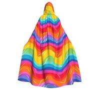 HJFCZH Gay Pride - Capa con capucha para adultos con estampado de arco iris para varios entornos de fiesta y carnaval