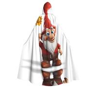 HJFCZH Gnomes Take Sunflowers - Capa con capucha para adultos con estampado de girasoles para varios entornos de fiesta y carnaval