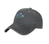HJFCZH Gorra de béisbol de mezclilla lavada negra con texto en inglés "Don't Forget I Love You" para hombres y mujeres