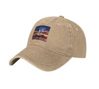HJFCZH Gorra de béisbol de mezclilla lavada negra, estatua de la libertad, correa ajustable con imagen de Estados Unidos, algodón clásico para hombres y mujeres, natural, Talla única