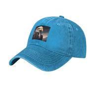 HJFCZH Gorra de béisbol negra para adultos, diseño de águila majestuosa, para hombres y mujeres, cómoda y ajustable, Azul, talla única