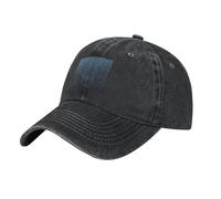 HJFCZH Gorra de béisbol negra para adultos, diseño de gotas de lluvia en vidrio, para hombres y mujeres, cómoda y ajustable, Negro, talla única