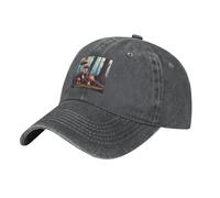 HJFCZH Gorra de béisbol negra para adultos, diseño de hongos en árboles muertos, para hombres y mujeres, cómoda y ajustable, Deep Heather, talla única