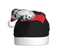 HJFCZH Gorro de Navidad con estampado de Papá Noel cumpliendo su deseo para adultos, por lo que es un regalo divertido y duradero para hombres y mujeres