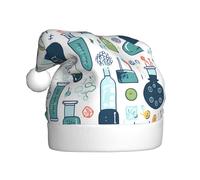 HJFCZH Gorro de Navidad con estampado de química para adultos, para Navidad, Halloween, Año Nuevo, ventas, promociones