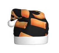 HJFCZH Gorro de Navidad con estampado de rollos de huevo de dibujos animados para adultos, por lo que es un regalo divertido y duradero para hombres y mujeres