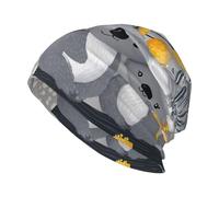HJFCZH Gorro de punto de moda para adultos, dos estampados de koalas felices, suave, cálido y elástico, adecuado para uso diario, salir y hacer deporte, color negro