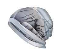 HJFCZH Gorro de punto de moda para adultos, estampado de tigre blanco nieve para la vida cotidiana, hogar, al aire libre, deportes