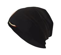 HJFCZH Gorro de punto para adultos con imagen de guitarra negra, elástico, cálido, para hombres y mujeres