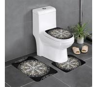 HJFCZH Helm of awe Prints - Juego de 3 alfombras de baño de 24 x 16 pulgadas, alfombras de microfibra de felpa para una absorción superior y seguridad antideslizante