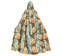 HJFCZH Hug Tree - Capa con capucha para adultos, diseño de perezoso de Halloween