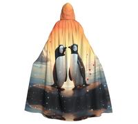 HJFCZH I love pingüins - Capa con capucha estampada de Halloween para adultos para varios entornos de fiesta y carnaval