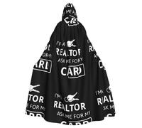 HJFCZH I'm A Realtor Ask Me Prints Capa con capucha, capa extragrande con cordón, capa acogedora