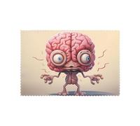 HJFCZH Juego de 6 manteles individuales con imagen de cerebro humano para mesa de comedor para hogares y banquetes, fáciles de limpiar a temperatura ambiente para un uso duradero