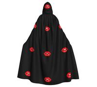 HJFCZH Kiss the lips - Capa grande con capucha para adultos, con lazo, sin cremallera
