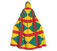 HJFCZH La capa con capucha para adultos con estampado de bandera de Granada es una capa súper grande, cómoda y duradera