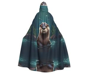 HJFCZH Lazy Water Lazy Prints - Capa con capucha de Halloween para adultos para varios entornos de fiesta y carnaval