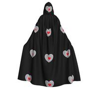 HJFCZH Love in the Bubble Prints - Capa con capucha para adultos, con pajarita, sin cremallera