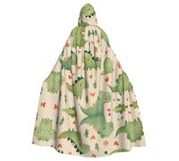 HJFCZH Lovely Little Dinosaur Baby Pattern - Capa con capucha para adultos de Halloween, capa con capucha súper grande con pajarita, sin cremallera