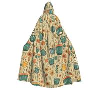 HJFCZH Music Drum in Field Prints Halloween - Capa con capucha para adultos para varios entornos de fiesta y carnaval