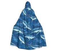HJFCZH Ocean Dolphin Looking at You - Capa con capucha de Halloween para adultos para varios entornos de fiesta y carnaval