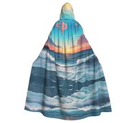 HJFCZH Ocean Pictures - Capa con capucha de Halloween para adultos para varios entornos de fiesta y carnaval