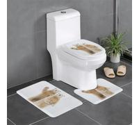 HJFCZH Polar Bear Prints - Juego de 3 alfombras de baño de 24 x 16 pulgadas, tapetes de felpa ultra suaves para comodidad similar al spa y fácil limpieza