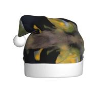 HJFCZH Rge and Small Black Bear - Gorro de Navidad estampado para adultos, suave, ligero, para fiestas de vacaciones