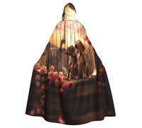 HJFCZH Romántica capa con capucha para adultos con imagen de perro salchicha que garantiza un fácil cuidado y un uso duradero