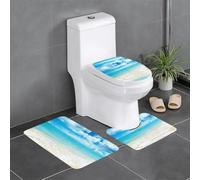 HJFCZH Scenic Sea Water Prints - Juego de 3 alfombras de baño de 24 x 16 pulgadas, alfombras de poliéster bien elaboradas para mayor comodidad y agarre