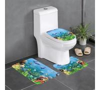 HJFCZH Sea World Prints - Juego de alfombras de baño de 3 piezas de 61 x 40 cm, alfombras de poliéster bien elaboradas para mayor comodidad y agarre