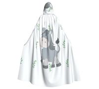 HJFCZH Smiling Donkey - Capa con capucha estampada de Halloween para adultos para usar durante Halloween, juego de rol