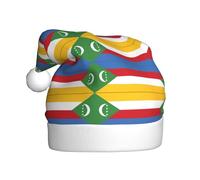 HJFCZH Sombrero de Navidad con estampado de bandera de las Comoras para adultos, para Navidad, Halloween, Año Nuevo, ventas, promociones