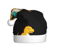HJFCZH Sombrero de Navidad con estampado de bloques apilables de dinosaurios para adultos, por lo que es un regalo divertido y duradero para hombres y mujeres
