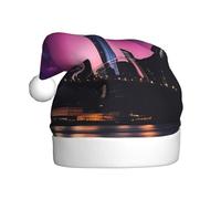 HJFCZH Sombrero de Navidad con estampado de cielo nocturno de Nueva York para adultos, por lo que es un regalo divertido y duradero para hombres y mujeres