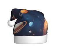 HJFCZH Sombrero de Navidad con estampado de galaxia del universo para adultos, por lo que es un regalo divertido y duradero para hombres y mujeres