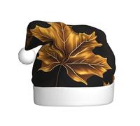 HJFCZH Sombrero de Navidad con estampado de hojas de arce dorado para adultos, para Navidad, Halloween, Año Nuevo, ventas, promociones