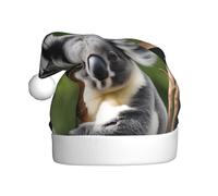 HJFCZH Sombrero de Navidad con estampado de koala de hoja verde para adultos para Navidad, Halloween, Año Nuevo, ventas, promociones