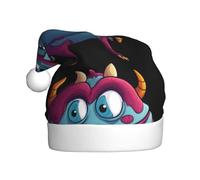 HJFCZH Sombrero de Navidad con estampado de monstruos de dibujos animados para adultos, por lo que es un regalo divertido y duradero para hombres y mujeres