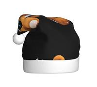 HJFCZH Sombrero de Navidad con estampado de oso roto para adultos, por lo que es un regalo divertido y duradero para hombres y mujeres