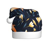 HJFCZH Sombrero de Navidad con estampado de pez volador de cártamo para adultos, diseño suave, ligero y esponjoso para hombres y mujeres