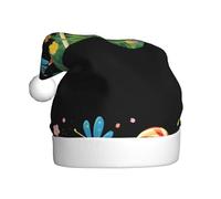 HJFCZH Sombrero de Navidad con estampado de piruletas de luciérnaga para adultos, por lo que es un regalo divertido y duradero para hombres y mujeres