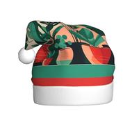 HJFCZH Sombrero de Navidad con estampado de plantas verdes para interiores para adultos, para Navidad, Halloween, Año Nuevo, ventas, promociones
